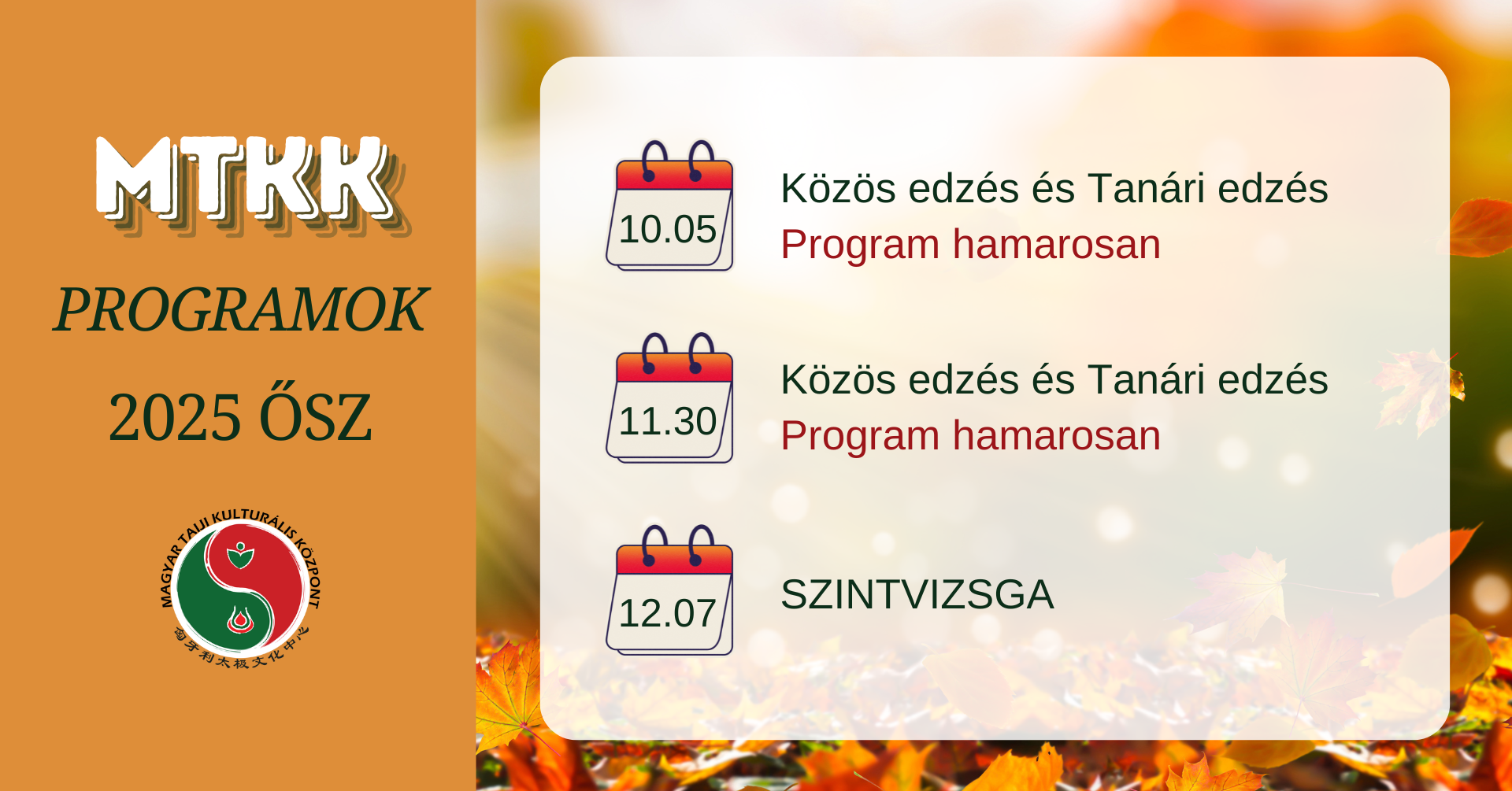 Programok 2025 ősz